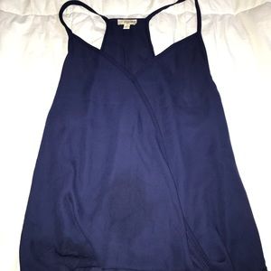 navy blue mash tank